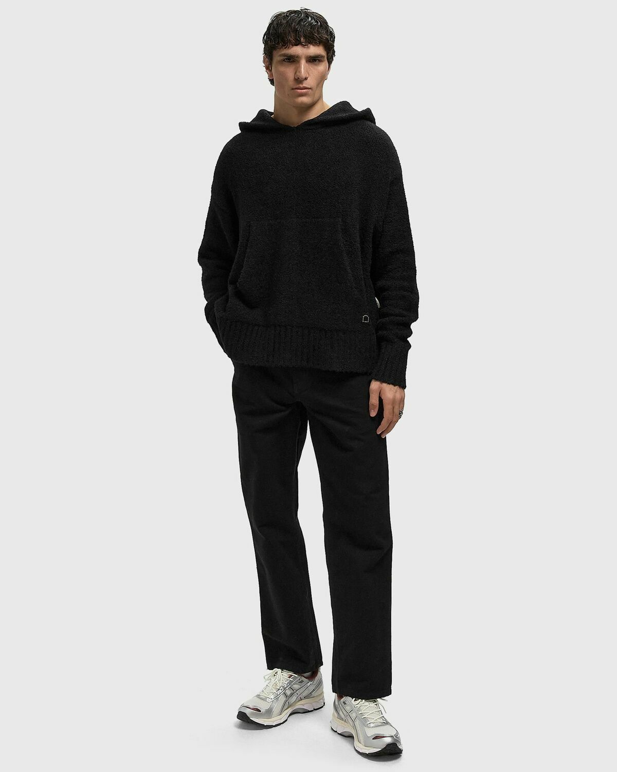 Reternity IRIS KNIT HOODIE Black Mens Hoodies/Pullover