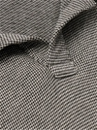 Massimo Alba - Rico Houndstooth Cotton-Blend Jersey Polo Shirt - Gray