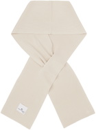 Courrèges Off-White AC Knit Scarf