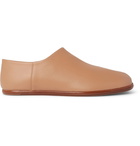 Maison Margiela - Tabi Collapsible-Heel Split-Toe Leather Loafers - Brown