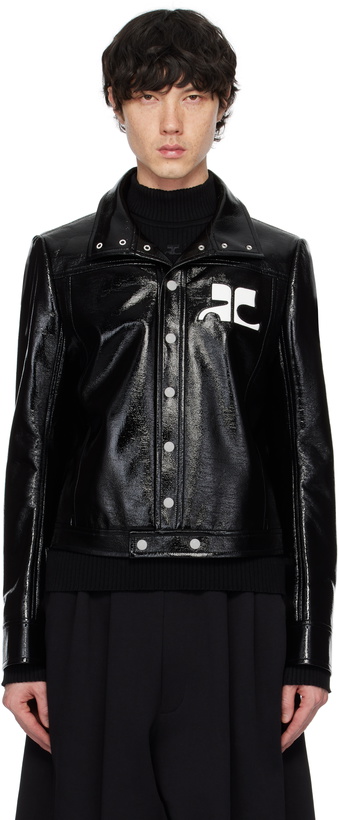 Photo: Courrèges Black Reedition Vinyl Jacket