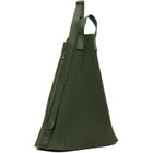 HOMME PLISSÉ ISSEY MIYAKE Green Drawstring Pleats Bag