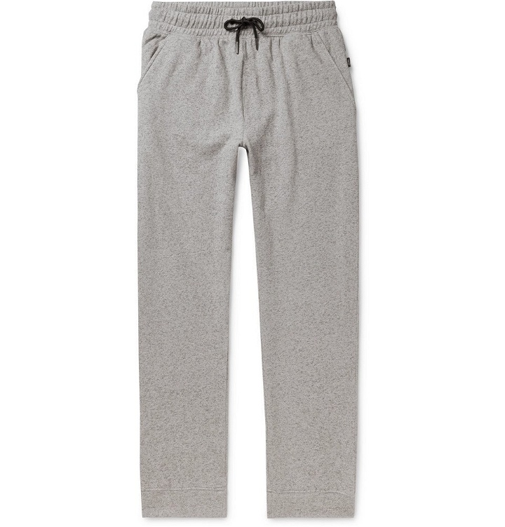 Photo: Onia - Steven Mélange Fleece-Back Cotton-Blend Jersey Sweatpants - Men - Gray