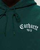 Carhartt Wip Hooded Onyx Script Sweat Green - Mens - Hoodies