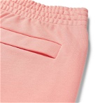 Martine Rose - Tapered Logo-Print Loopback Cotton-Jersey Sweatpants - Pink