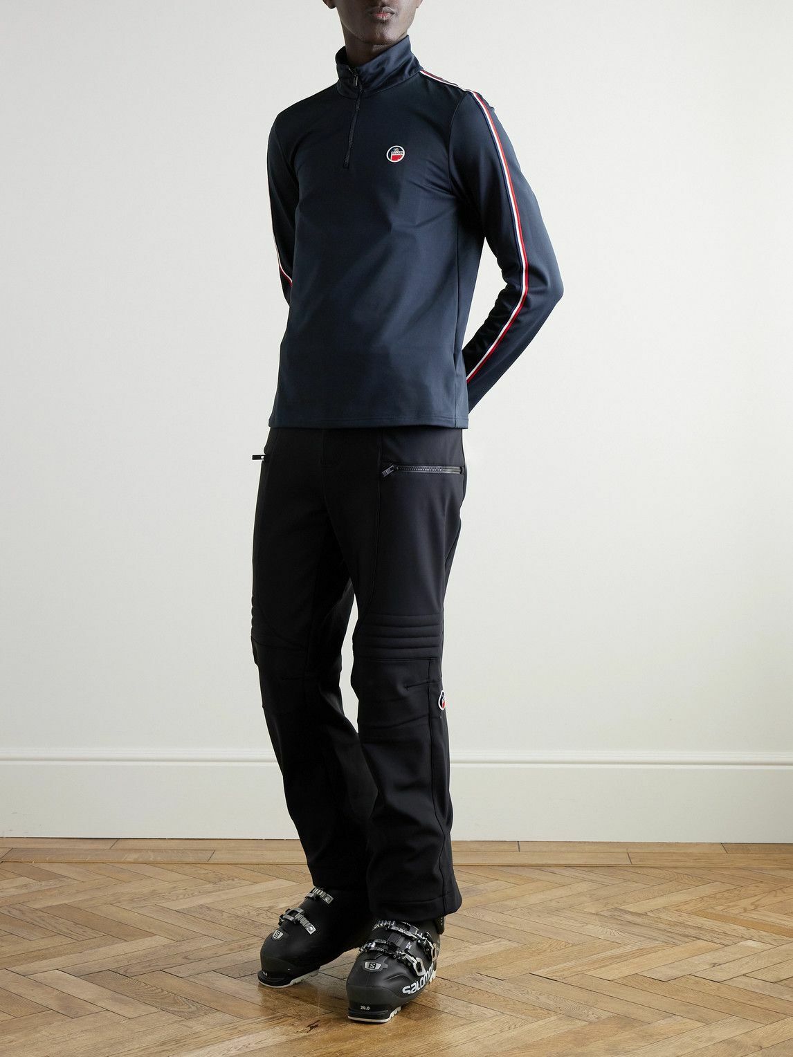 Fusalp - Mario III Logo-Appliquéd Stretch-Jersey Base Layer - Blue
