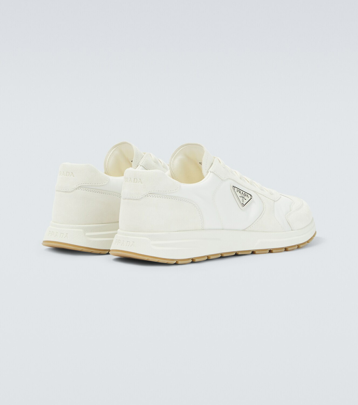 Prada Prax Re-Nylon suede-trimmed sneakers