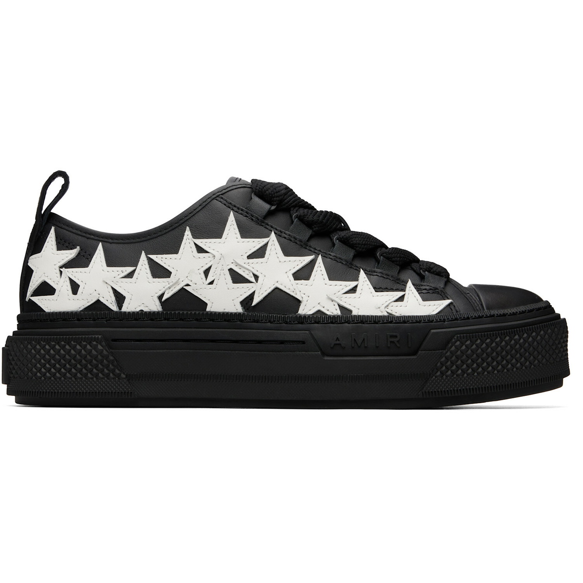 AMIRI Black Stars Court Low Sneakers
