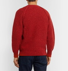 Inis Meáin - Donegal Merino Wool and Cashmere-Blend Sweater - Burgundy