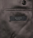 Gucci Pinstripe wool and mohair blazer