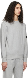 C.P. Company Grey Diagonal Raised Sweatshirt