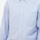 Beams Plus Men's Button Down Oxford Shirt in Blue