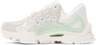 Li-Ning Off-White & Grey Furious Rider Ace 2 Sneakers