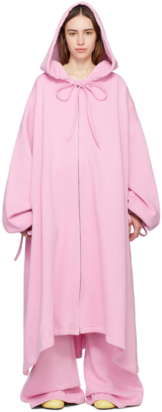 Photo: Abra Pink Oversized Hoodie Midi Dress