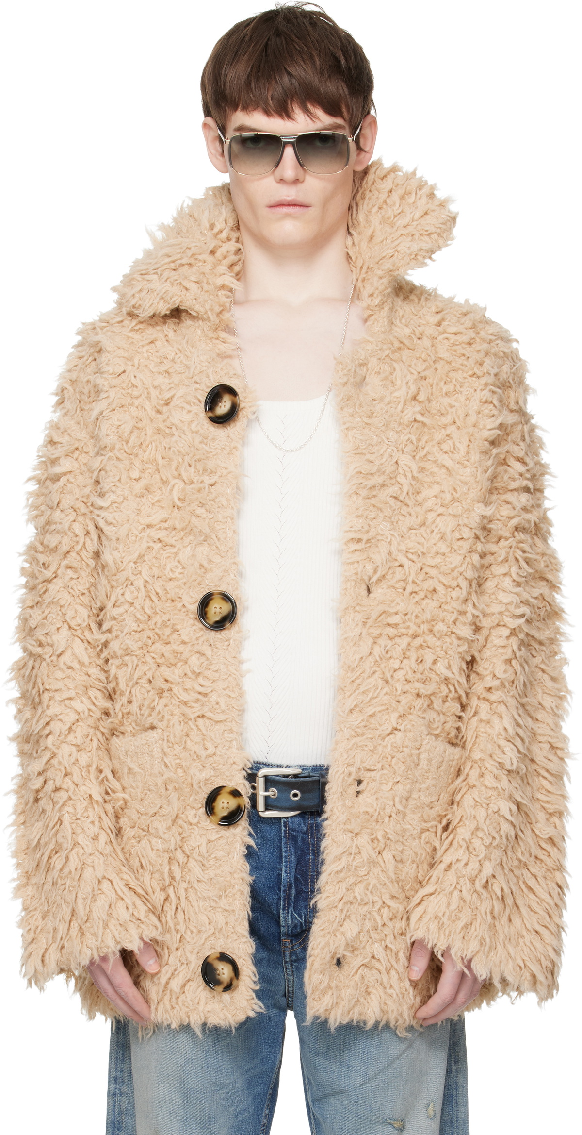 Acne Studios Navy Magma Coat Acne Studios