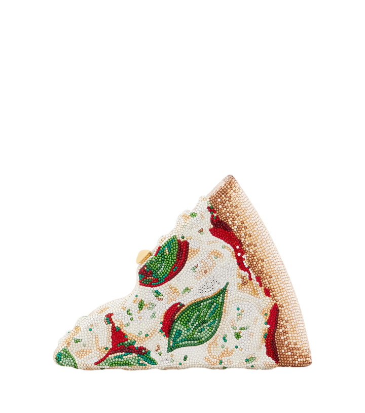 Photo: Judith Leiber Couture Pizza Margherita embellished clutch