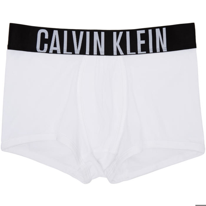 Photo: Calvin Klein Underwear White Logo Boxer Briefs