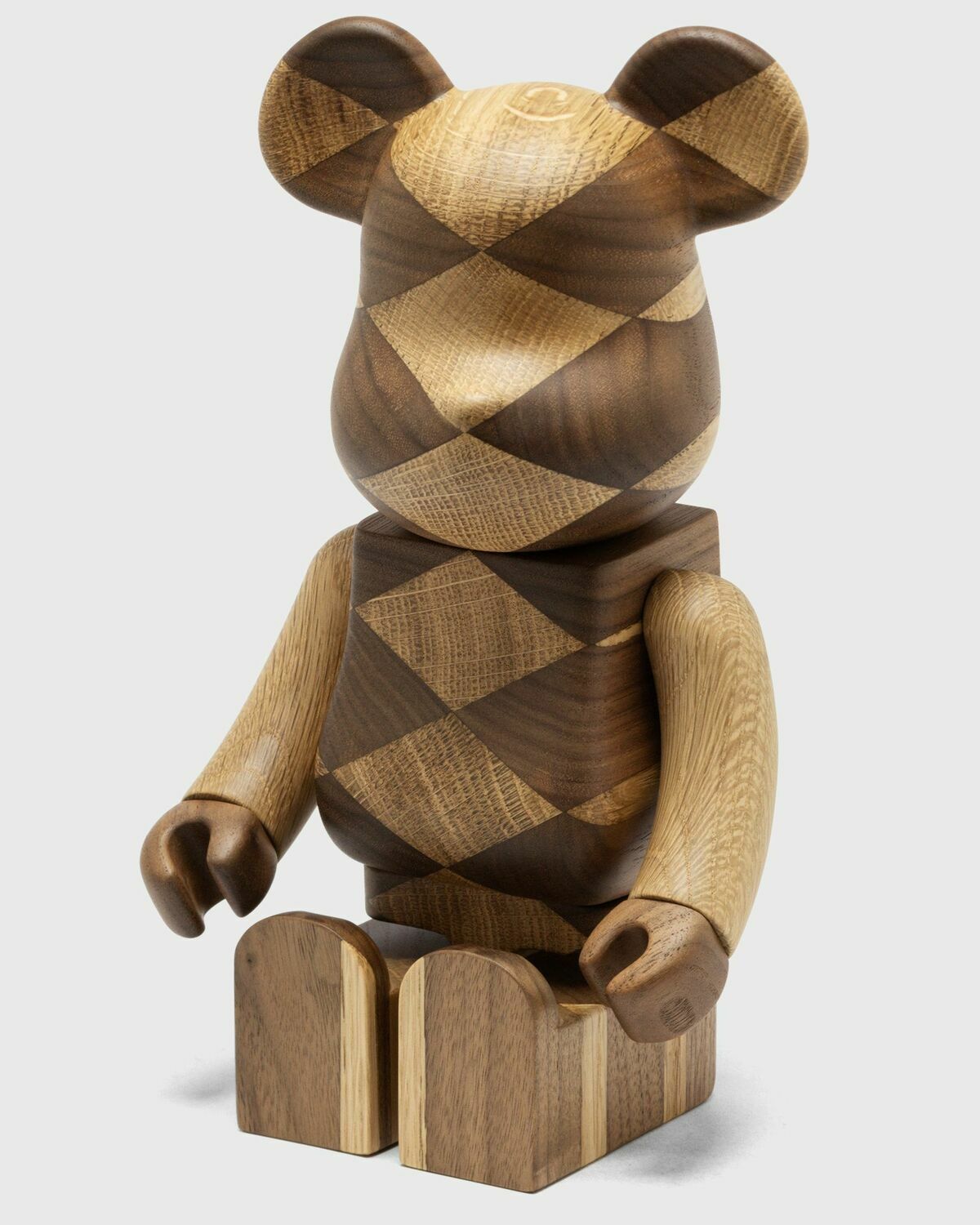 Medicom Bearbrick 400% Karimoku Woven 2 Brown Collectibles & Toys