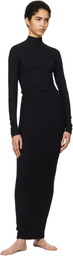 SKIMS Black Soft Lounge Long Maxi Skirt
