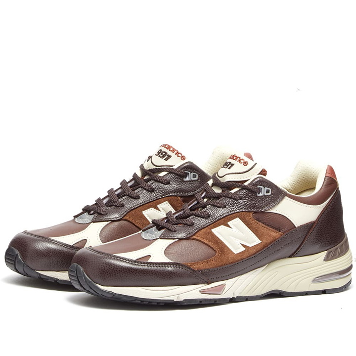 Photo: New Balance Men's M991GBI - Made in England Sneakers in Brown