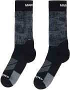 MM6 Maison Margiela Black Salomon Edition Ultra Socks