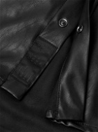 4SDesigns - Faux Leather Shirt - Black