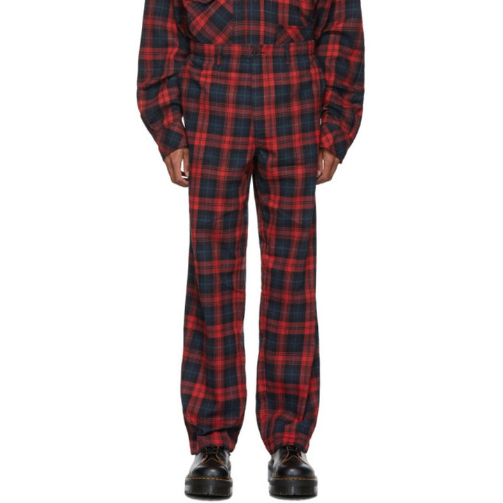 Photo: Wonders Red and Black Plaid Service Trousers