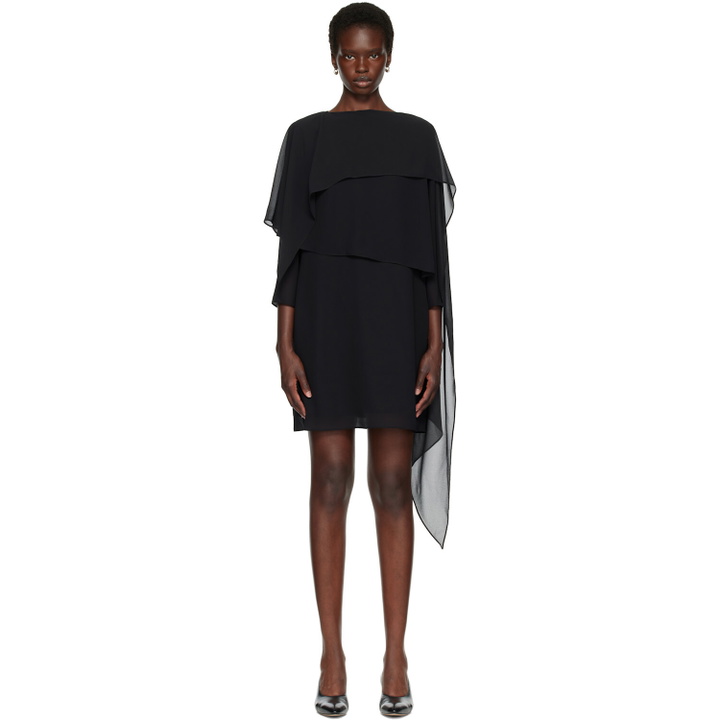 Photo: MM6 Maison Margiela Black Chiffon Minidress