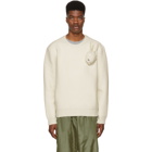 JW Anderson Off-White Bunny Brooch Crewneck Sweater