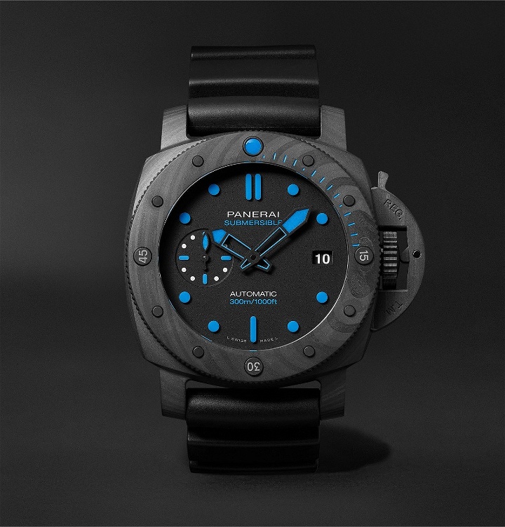 Photo: Panerai - Submersible Automatic 42mm Carbotech and Rubber Watch, Ref. No. PAM00960 - Black