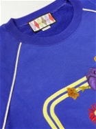 GUCCI - Embroidered Cotton-Jersey Sweatshirt - Blue