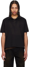 JiyongKim Black Sun-Bleached Pack Polo