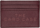 Marc Jacobs Burgundy 'The Leather Card Case' Card Holder