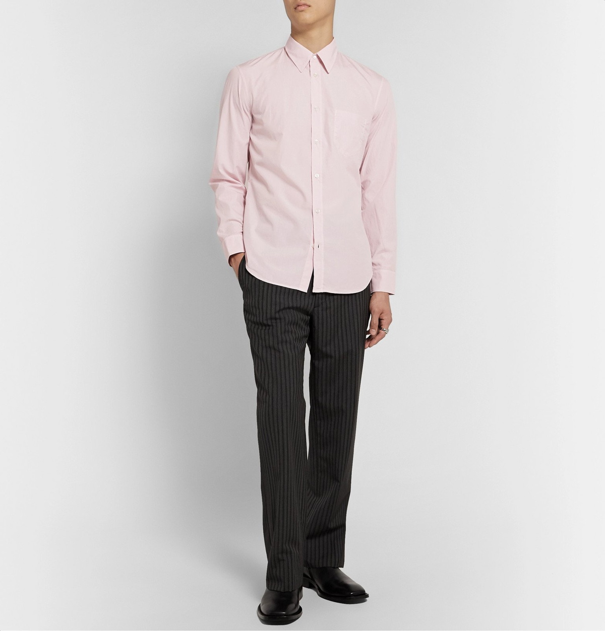 Maison Margiela - Slim-Fit Cotton-Poplin Shirt - Pink Maison Margiela