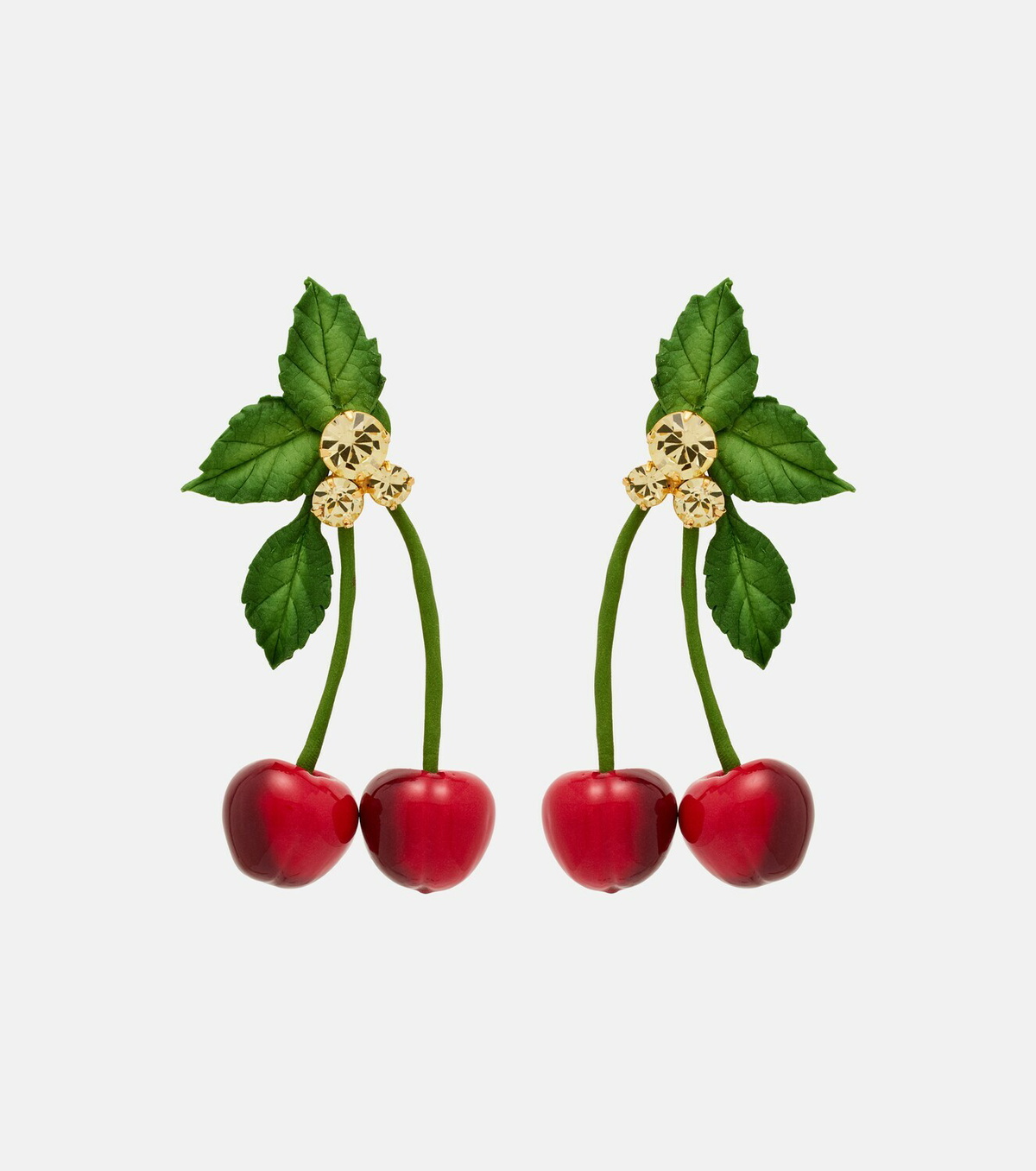 Jennifer Behr Maraschino embellished drop earrings