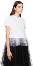 Noir Kei Ninomiya White Layered T-Shirt