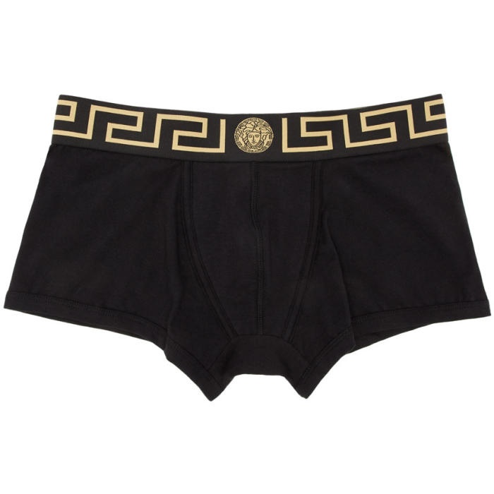 Photo: Versace Underwear Black Low-Rise Medusa Boxer Briefs 