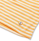 Armor Lux - Slim-Fit Striped Cotton and Linen-Blend T-Shirt - Mustard