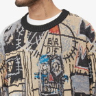 Wacko Maria Men's Jean-Michel Basquiat Crew Knit in Neutrals