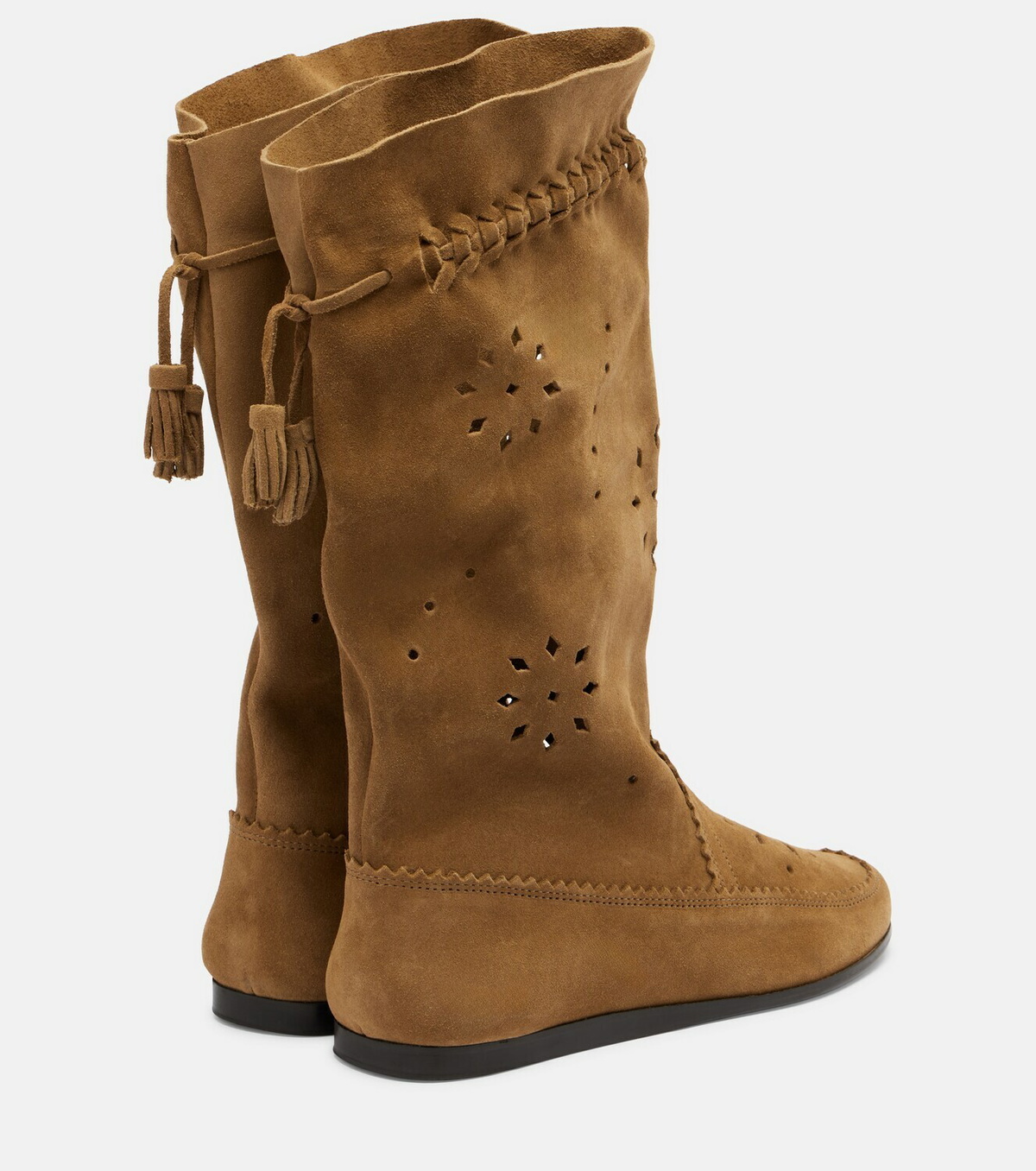 Isabel Marant Welky laser-cut suede mid-calf boots