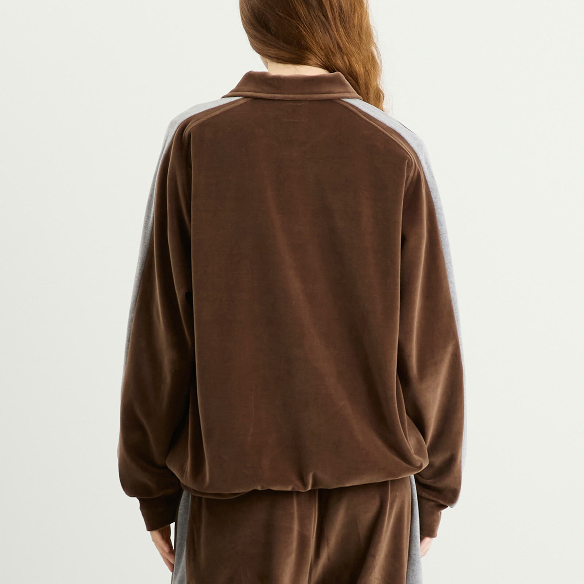 Needles Women's Side Line Pullover Shirt in Brown