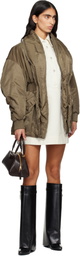 Givenchy Khaki Hourglass Bomber Jacket