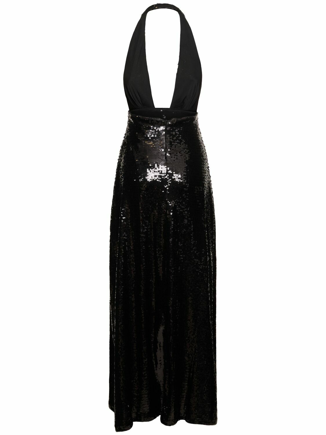WEWOREWHAT Sequined Halter Neck Midi Dress WeWoreWhat