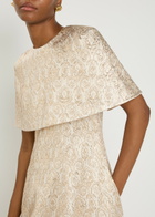 Emilia Wickstead Lucretia Floral-jacquard Cloqué Gown Gold