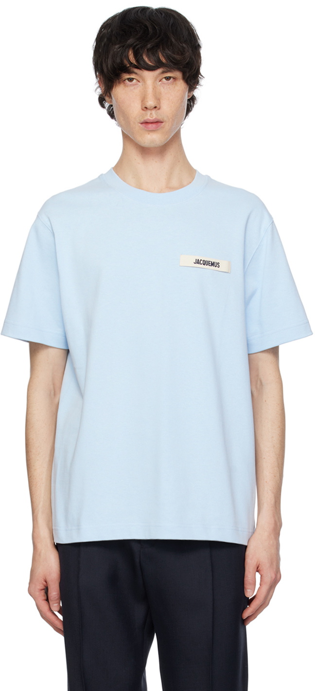 Jacquemus Blue 'Le t-shirt Gros Grain' T-Shirt Jacquemus