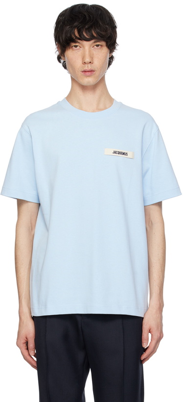 Photo: Jacquemus Blue 'Le t-shirt Gros Grain' T-Shirt