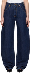 DARKPARK Blue Khris Barrel Leg Jeans