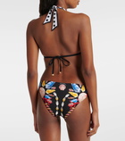 Dolce&Gabbana Capri printed halterneck bikini