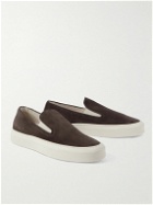 Common Projects - Suede Slip-On Sneakers - Brown