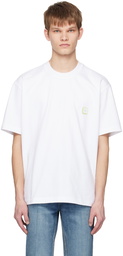 Solid Homme White Tennis-Tail T-Shirt